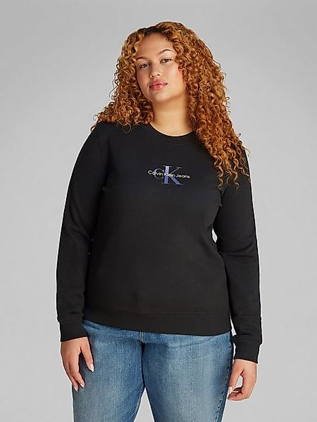 Calvin Klein Jeans Plus Sweatshirt PLUS GRADIENT MONOLOGO CREWNECK in große günstig online kaufen