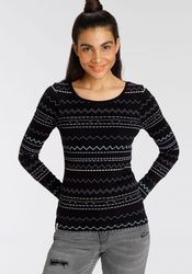 KangaROOS Langarmshirt sehr figurbetonte Passform, mit günstig online kaufen