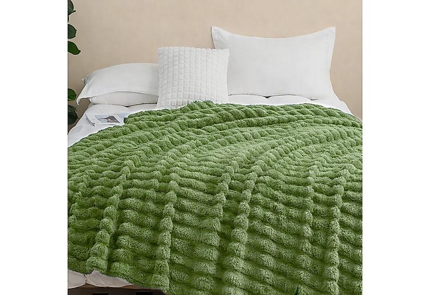 Wohndecke Blasen Decke Kuscheldecke Milchsamt Super Soft Wohndecke, CALIYO, günstig online kaufen