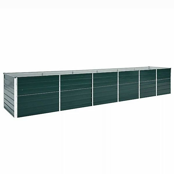 vidaXL Garten-Hochbeet Stahl 480x80x77 cm Grün 661683 günstig online kaufen
