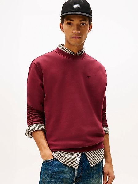 Tommy Jeans Sweatshirt "TJM REG S FLAG CREW", Mit besticktem Markenlogo auf günstig online kaufen
