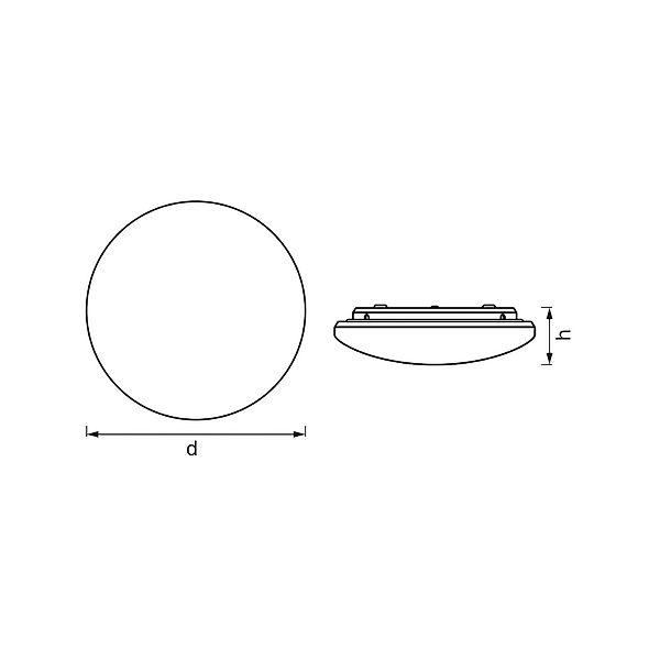 OSRAM LED-Sensor-Deckenleuchte ORBIS IP44, Ø 40 cm, weiß günstig online kaufen