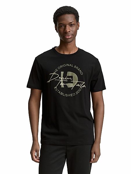 TOM TAILOR Denim T-Shirt, (Packung, 3 tlg.), mit Print günstig online kaufen
