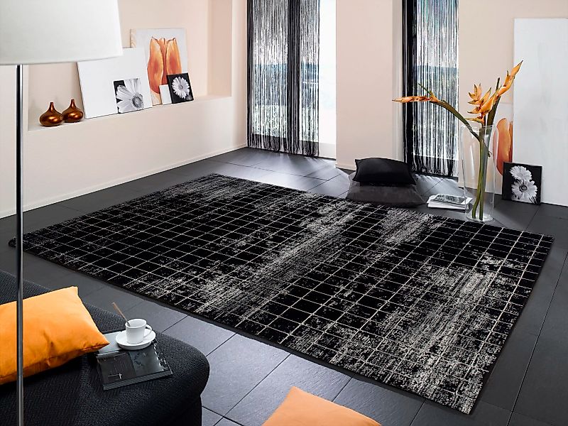 WK WOHNEN Teppich »BLACKLINE QUADRO«, rechteckig günstig online kaufen