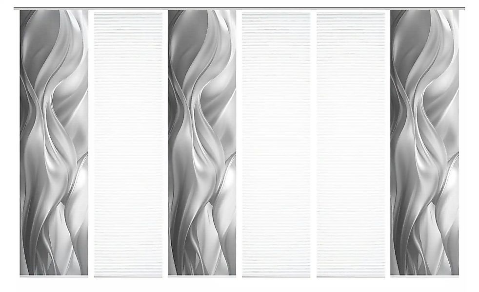 HOME in green Schiebegardine "SYLVIA" Paneelwagen 6 Stk. tlg. SET DIGITALDR günstig online kaufen