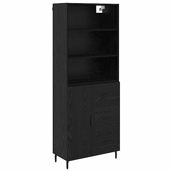 vidaXL Highboard 2 Stk Schwarz Eichen-Optik 69,5 x 34 x 180 cm 3416268 günstig online kaufen