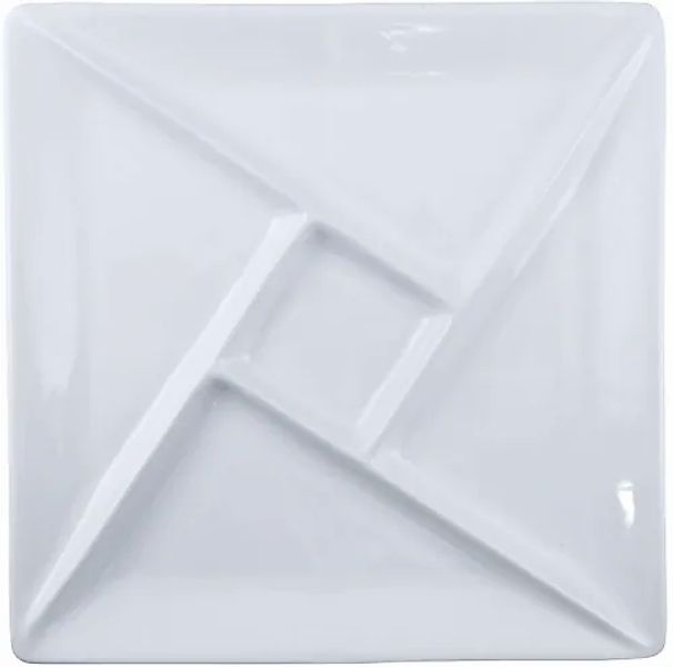 SWISSMAR Fondueteller »Raclette/Fondue Porzellanteller« Porzellan, quadrati günstig online kaufen