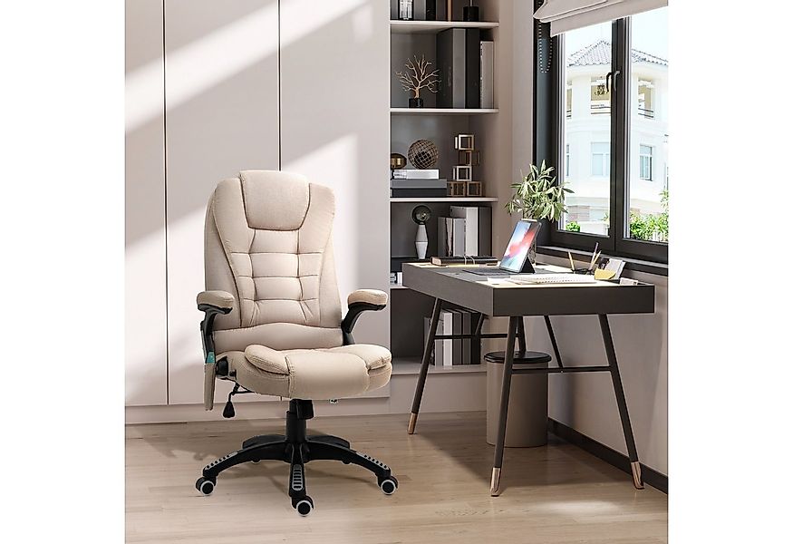 Vinsetto Schreibtischstuhl mit Vibrationsmassage, Heiz-, Liegefunktion, erg günstig online kaufen
