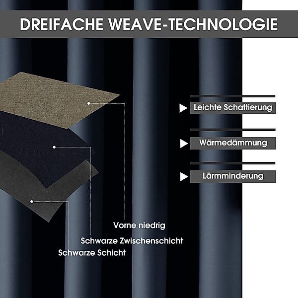 BYSURE Scheibengardine, Stangendurchzug (2 St), verdunkelnd, günstig online kaufen