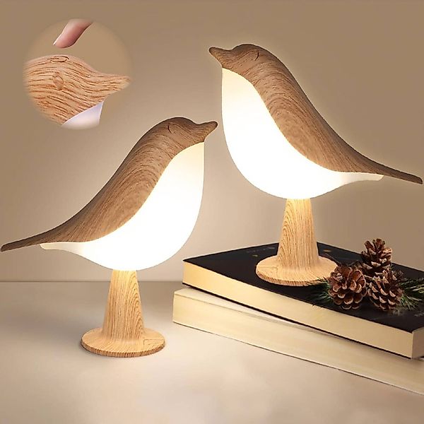 BlingBin LED Nachtlicht Vogel Tischleuchte, Kabellos günstig online kaufen
