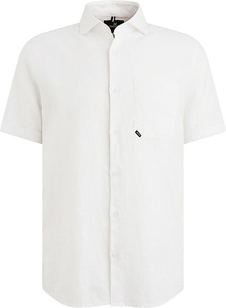 Vanguard Short Sleeve Hemd Leinen Blend Weiß - Größe L günstig online kaufen