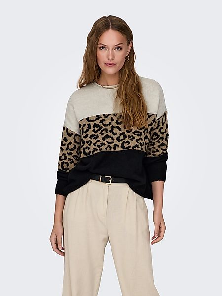 ONLY Rundhalspullover ONLJADE ANIMAL LS O-NECK günstig online kaufen