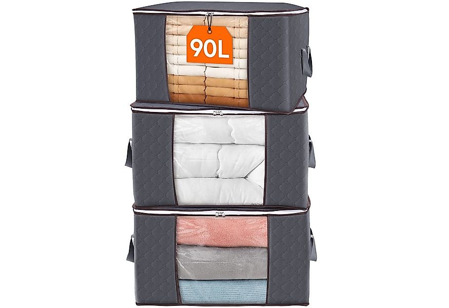 Lifewit Aufbewahrungsdose 3 x 90L Aufbewahrungstaschen, großer Umzugskarton günstig online kaufen