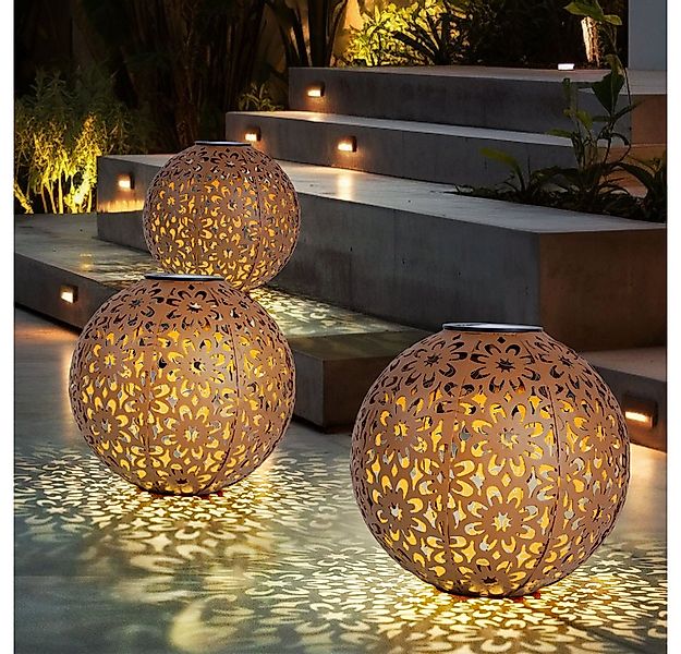 Expo Börse LED Solarleuchte, LED-Leuchtmittel fest verbaut, Warmweiß, Solar günstig online kaufen