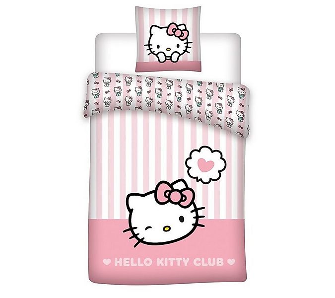 Hello Kitty Bettwäsche Hello Kitty Mädchen Kinder Bettwäsche 2tlg. Set 135x günstig online kaufen