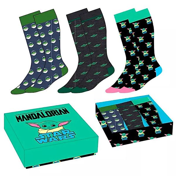 Cerda Star Wars The Mandalorian Yoda Child Socken 3 Paare One Size Multicol günstig online kaufen