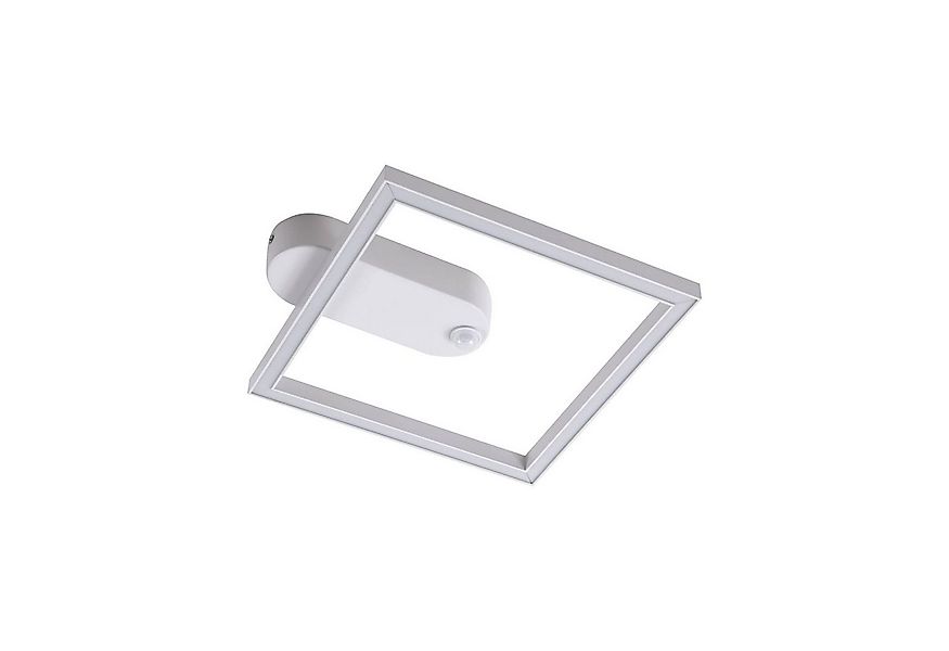 Lindby Deckenleuchten Yulla, LED, Metall, Weiß warmweiß IP20mit Bewegungsme günstig online kaufen