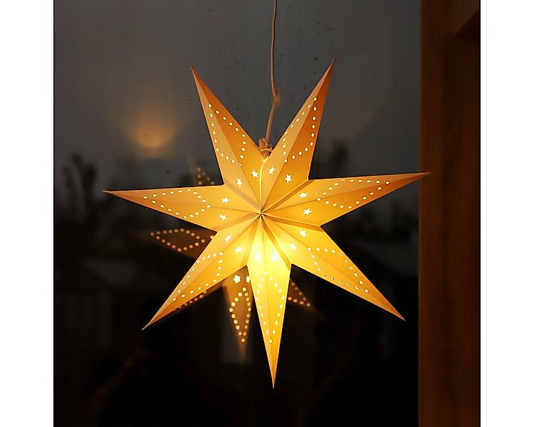 Salcar Papierstern 3D LED Papierstern Hängend Weihnachtsstern Beleuchtet We günstig online kaufen