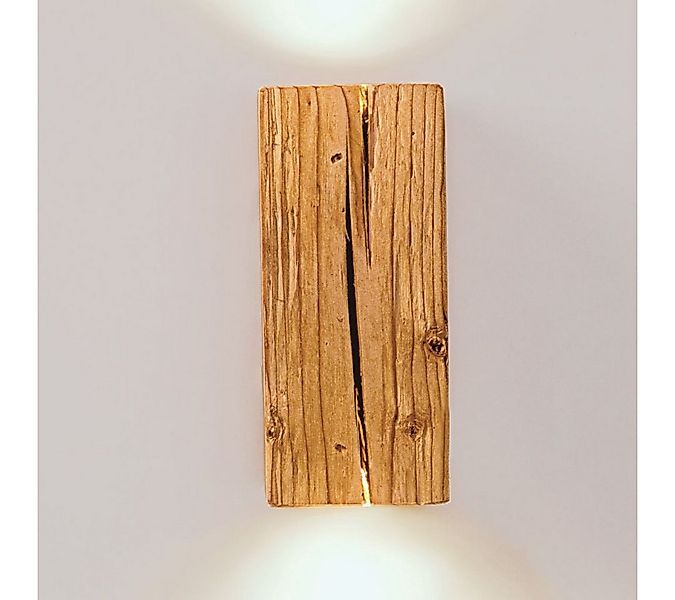 Blockholz-Schmiede Wandleuchte Altholz LED Wandleuchte Handgefertigte Deuts günstig online kaufen