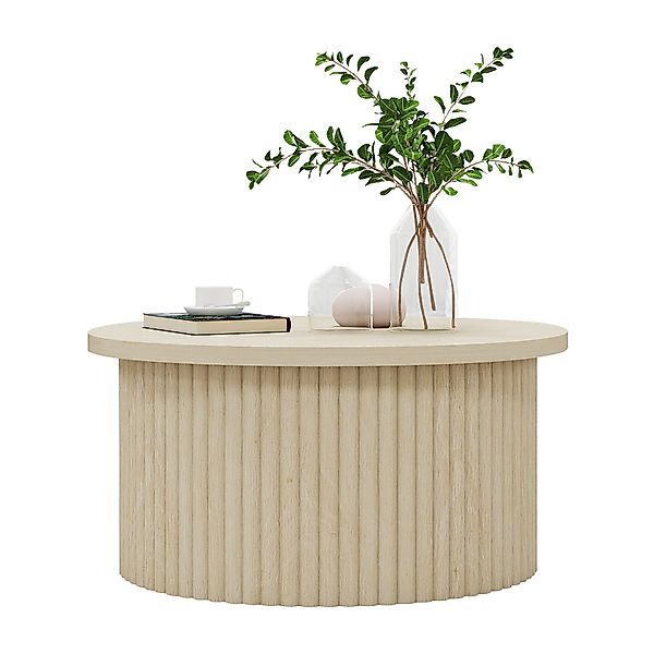 OKWISH Couchtisch Wohnzimmertisch Sofatisch (Runder Beistelltisch günstig online kaufen