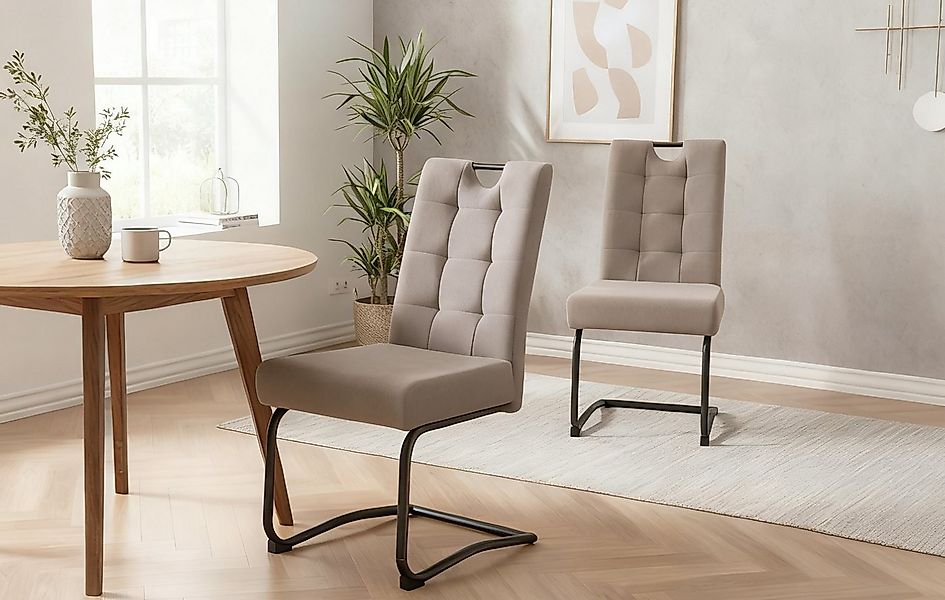 B&D home Freischwinger SOFIA (2er Set, 2 St), Freischwinger, mit Federkern günstig online kaufen