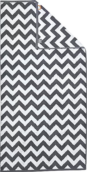 done.® Duschtuch Daily Shapes ZickZack, Jacquard-Walkfrottier günstig online kaufen
