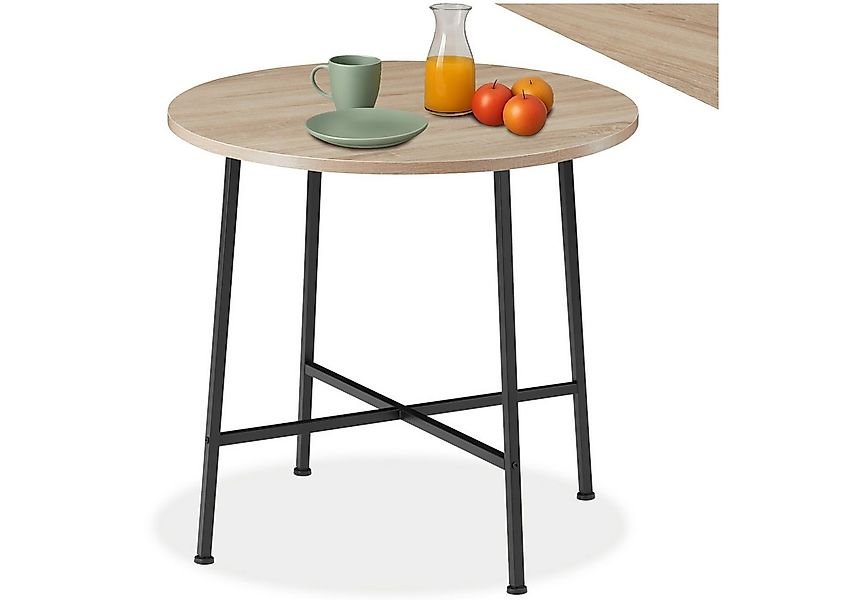 tectake Esstisch Ennis (1-St., 1 tlg), Runder Esstisch im charmanten Indust günstig online kaufen