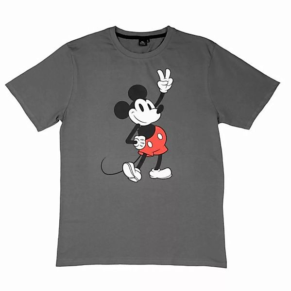 United Labels® T-Shirt Disney Mickey Mouse T-Shirt für Männer Grau günstig online kaufen