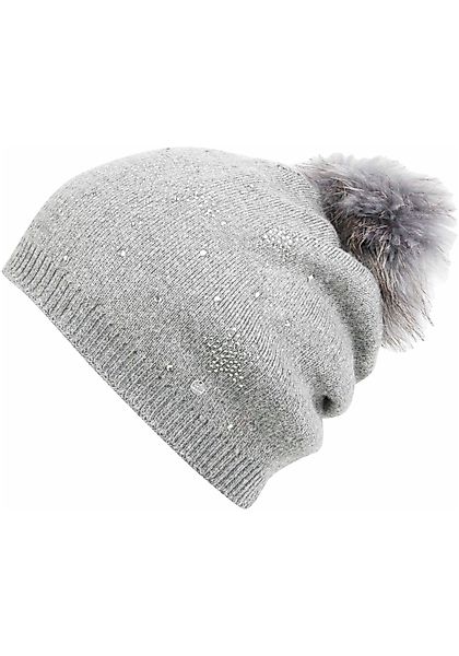 Capelli New York Bommelmütze mit Fellbommel-Akzent günstig online kaufen