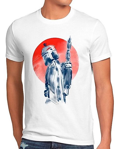 style3 T-Shirt Inked Fett yoda star the mandalorian wars günstig online kaufen