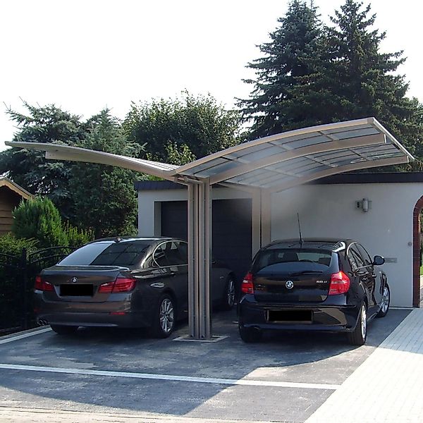Ximax Carport Portoforte-60 Y-Ausführung Edelstahl-Look günstig online kaufen
