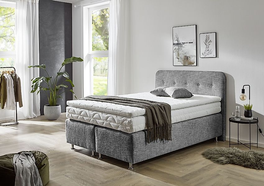 Westfalia Schlafkomfort Boxspringbett "Sapporo", Inkl. Zierkissen, wählbar günstig online kaufen