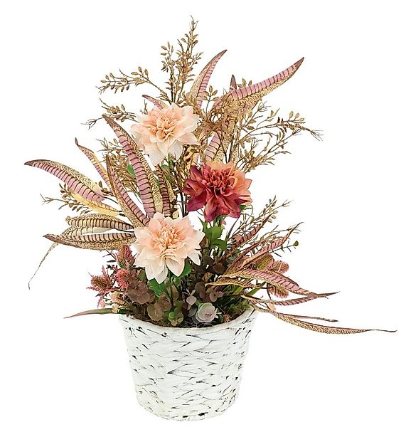 Kunstblume Blumenarrangement 'Dahlien', I.GE.A., Höhe 60 cm, Im Topf Künstl günstig online kaufen