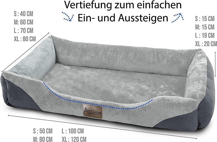Aspero Tierbett Hundebett und Hundedecke Hanko günstig online kaufen