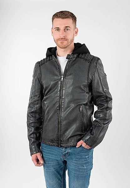Mauritius Lederjacke "MMHiran" mit Kapuze mit abnehmbarer Kapuze, Slim Fit günstig online kaufen