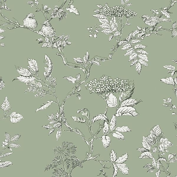 LAURA ASHLEY Vliestapete Elderwood, gemustert, FSC® günstig online kaufen
