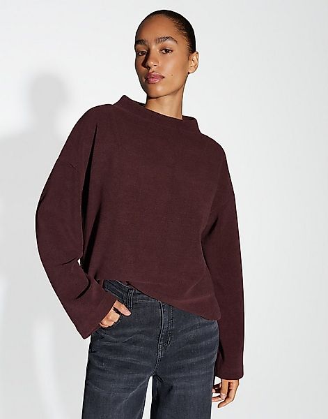 OPUS Sweatshirt GLAMTI Loose in Samtoptik günstig online kaufen