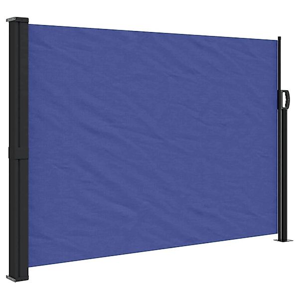furnicato Seitenmarkise Ausziehbar Blau 140x500 cm günstig online kaufen