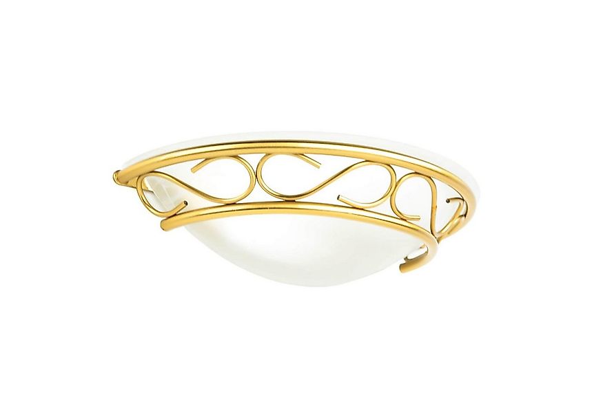 Licht-Erlebnisse Wandleuchte ATHEN, ohne Leuchtmittel, Wandlampe Glas Schir günstig online kaufen