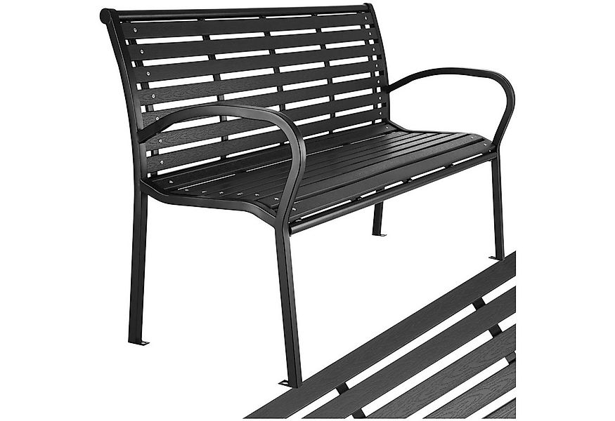 tectake Gartenbank Sitzbank Pino 3-Sitzer 126x62x81,5cm, 3-Sitzer günstig online kaufen