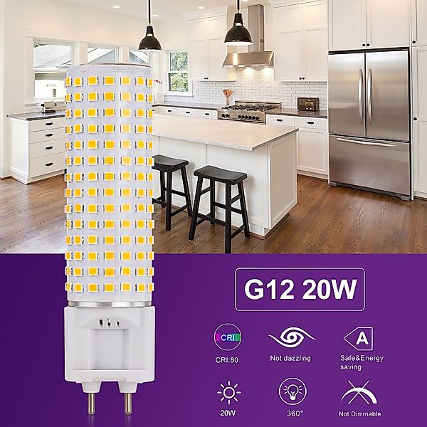 Daskoo LED-Leuchtmittel G12 20W LED Stiftsockellampe günstig online kaufen