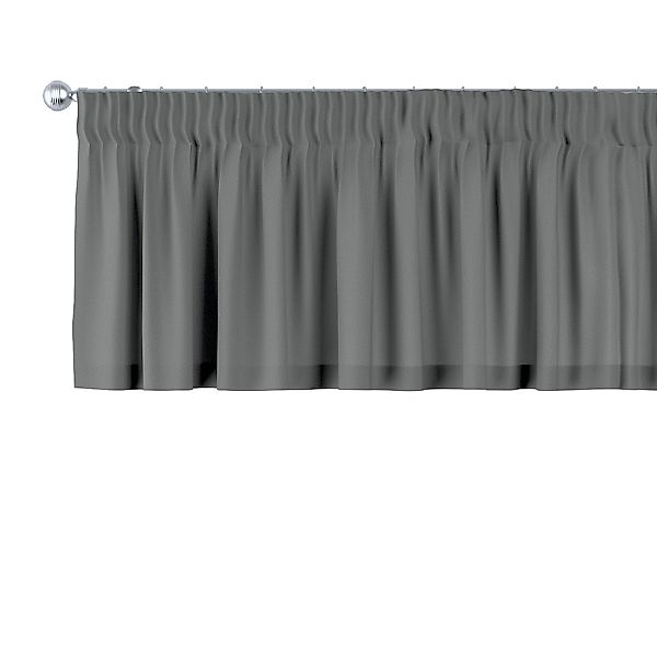 Kurzgardine mit Kräuselband, grau, 260 x 40 cm, Quadro (136-14) günstig online kaufen