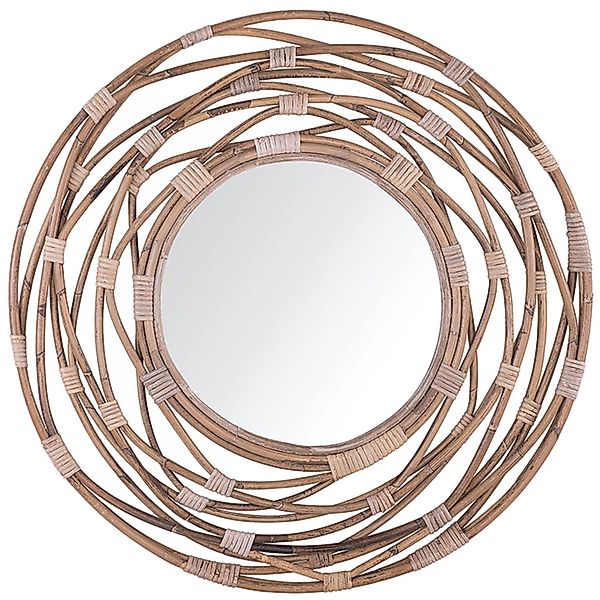 Beliani Wandspiegel BURGIS Sandbeige 3x75x75 günstig online kaufen