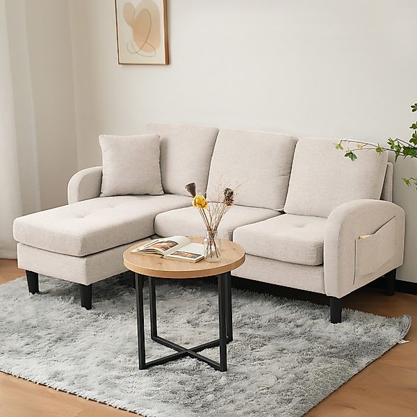 Ulife Ecksofa L-förmiges Ecksofa mit Chaiselongue, günstig online kaufen