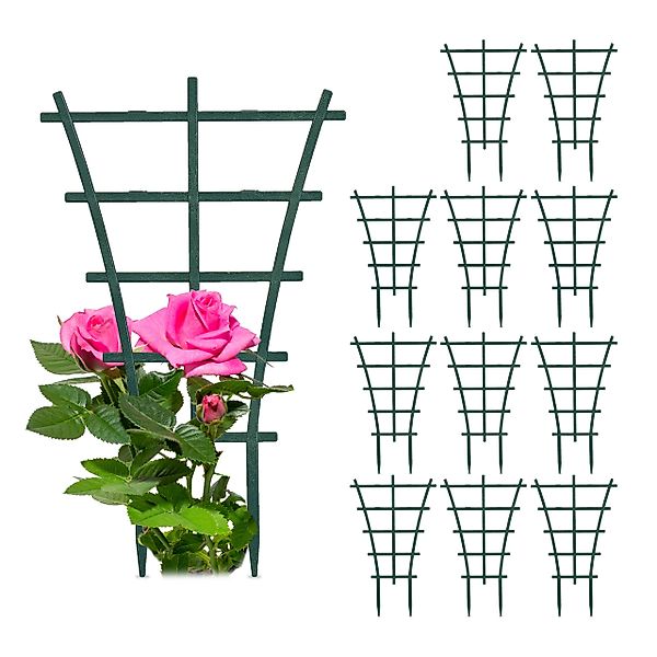 relaxdays Rankhilfe Pflanzenstütze 12er Set Set, günstig online kaufen
