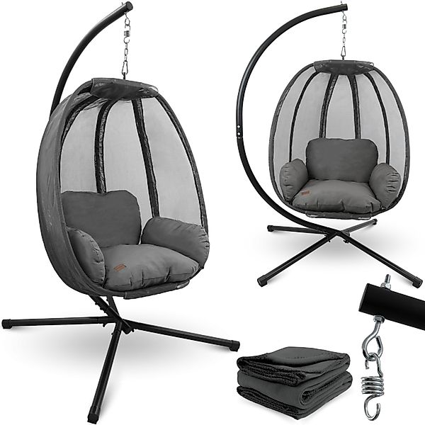 deluxe4home Hängesessel Hängekorb mit Gestell I günstig online kaufen