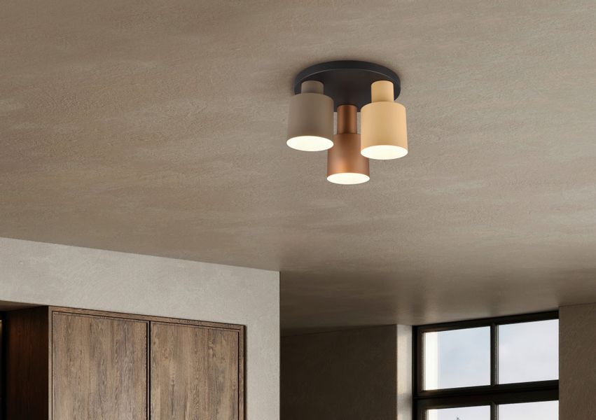 TRIO Leuchten Deckenleuchte AGUDO, Deckenlampe Ø30cm günstig online kaufen