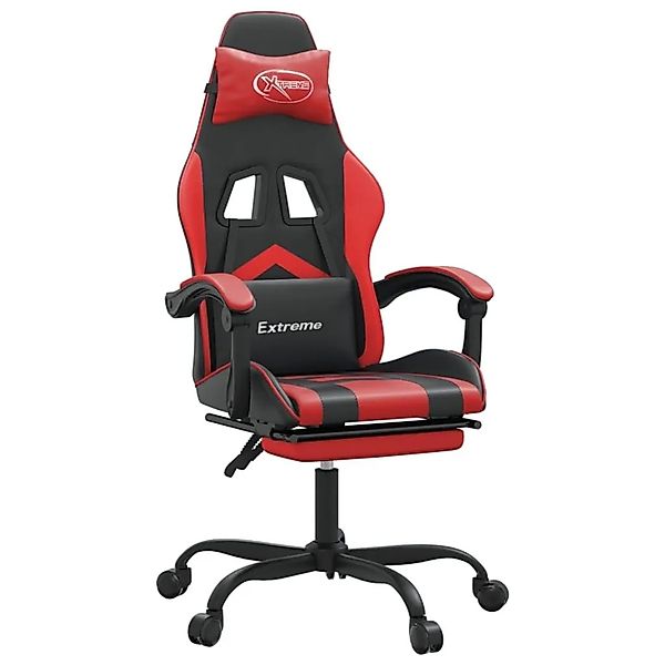 vidaXL Gaming-Stuhl mit Fußstütze Schwarz und Rot Kunstleder 3143903 günstig online kaufen