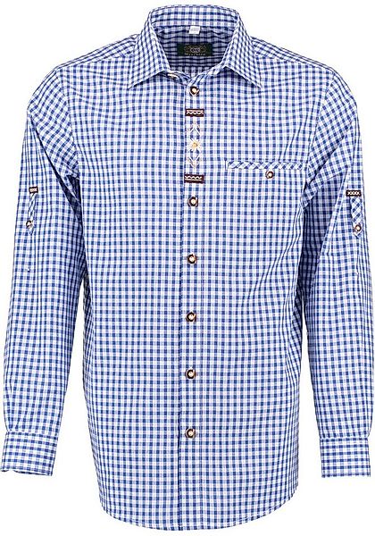 OS Trachten Trachtenhemd Smoba Langarmhemd mit Paspeltasche, Edelweiß-Stick günstig online kaufen