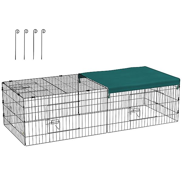 PawHut Small Animal Cage Stahl Oxford Gewebe 185L x 75B x 50H cm günstig online kaufen